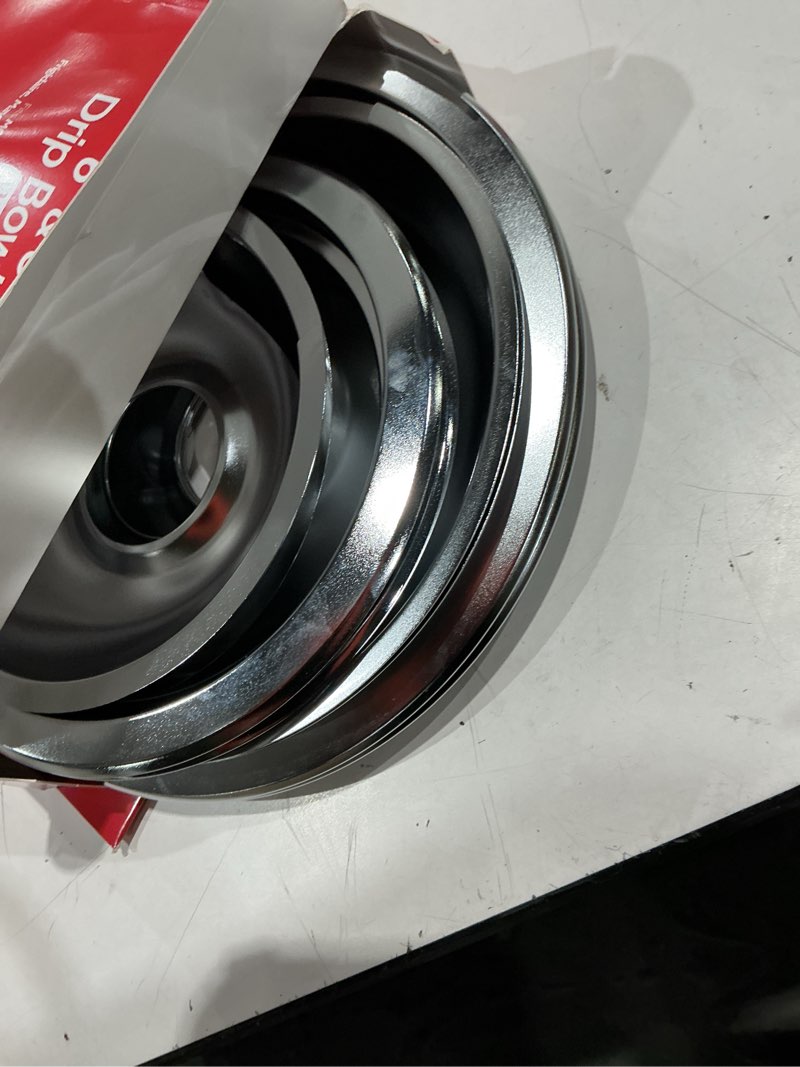 Condition photo showing Good Condition for smart choice universal electric range 6-in drip pan and trim ring set (chrome)