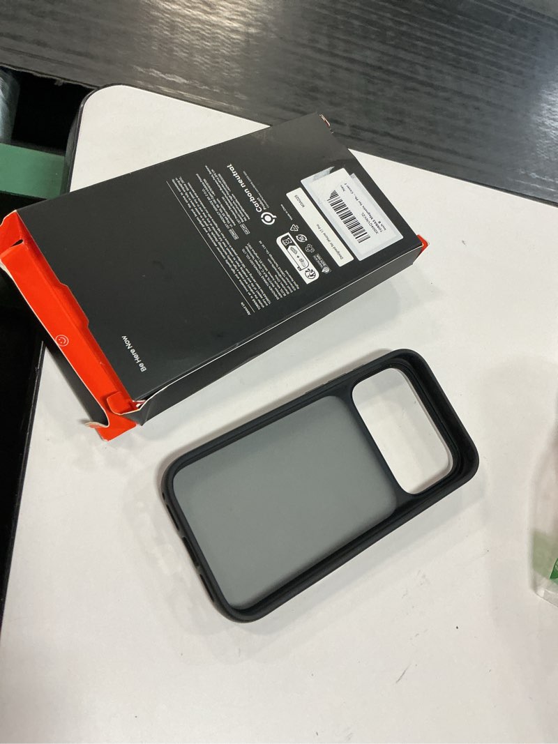 Condition photo showing Good Condition for TORRAS for iPhone 17 Pro Case, Beyond Military-Grade Protection, Camera Control Button, DIY Buttons, Translucent Matte Slim Thin Shockproof Hard Back Anti-Scratch Phone case for iPhone 17 Pro, Black Black-17Pro for iPhone 17 Pro