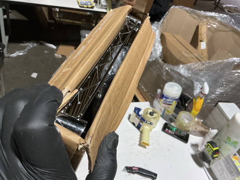 whitmor 1 tier shelving units, wire rack storage organizer, 30" l x 14" w x 15" h, chrome