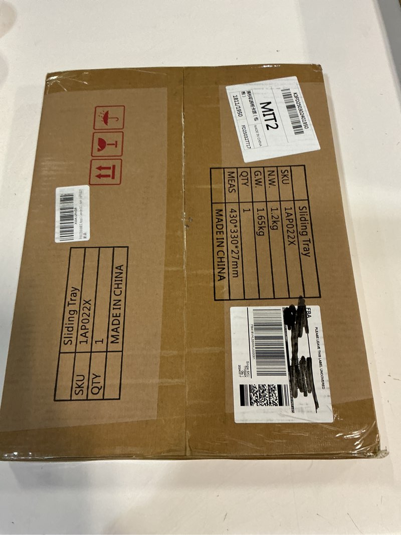 Condition photo showing New/Like New for Appliance Slider, Rolling Sliding Tray for Coffee Maker & Kitchen Countertops, Small Coffee Tray, Heavy Duty