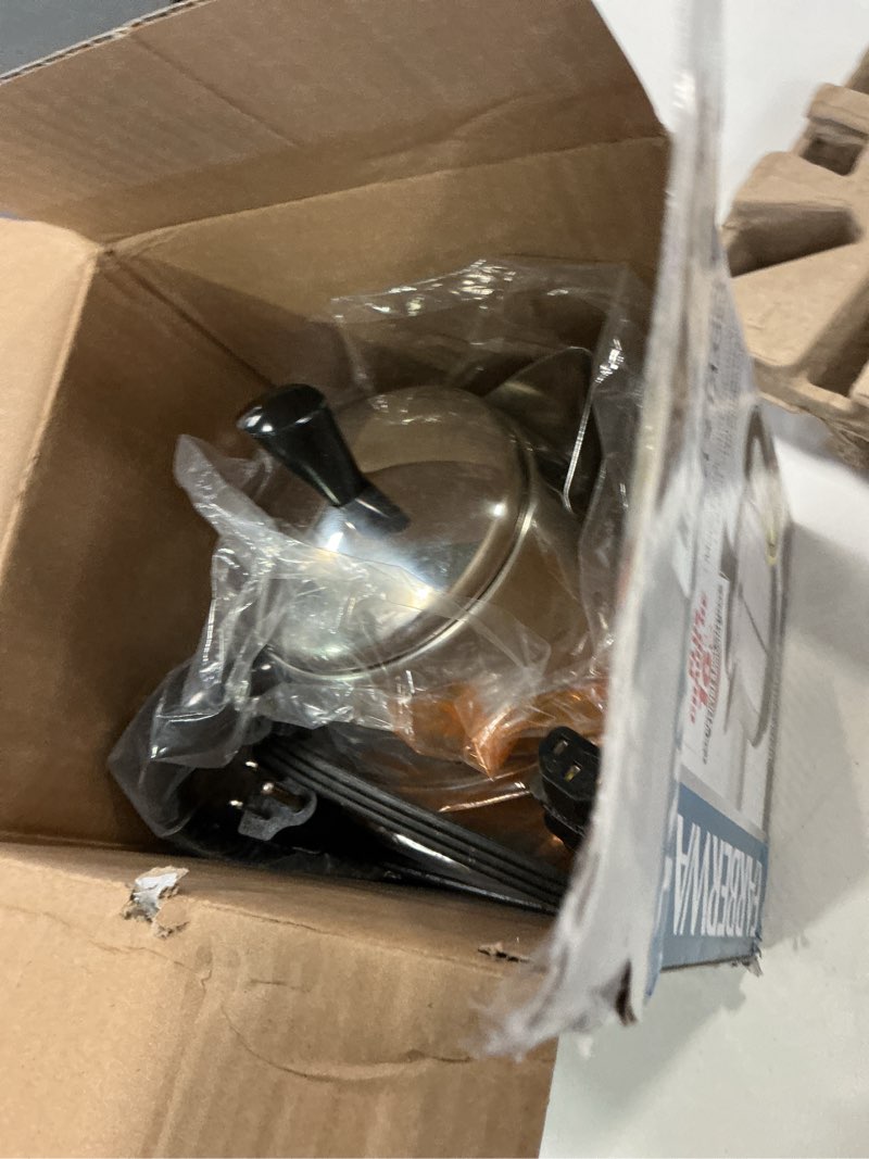 Condition photo showing Good Condition for Farberware Electric Coffee Percolator, FCP240, Stainless Steel Basket, Automatic Keep Warm, No-Drip Spout, 4 Cup 4-Cup