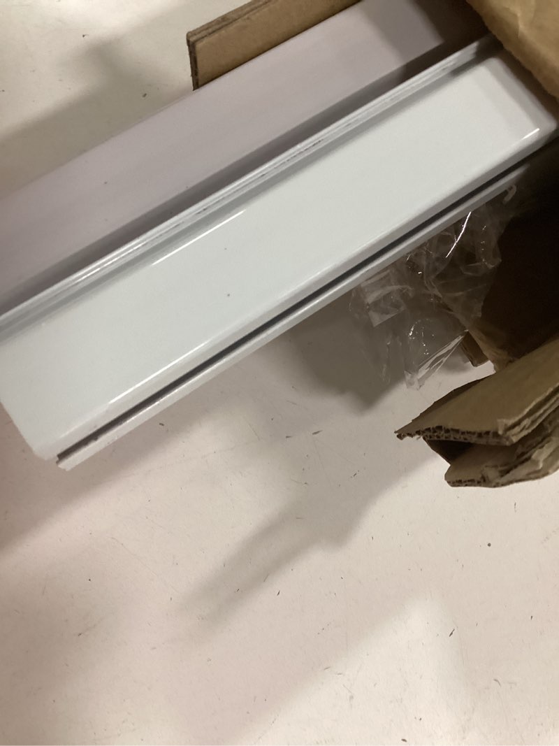 Condition photo showing Good Condition for ChadMade Aluminum Ceiling Curtain Track Set with Hooks, 9ft - 12ft Adjustable Length Ceiling/Wall Mount Curtain Rail System For Grommet/Pleated Drape, RV Ceiling Track, White