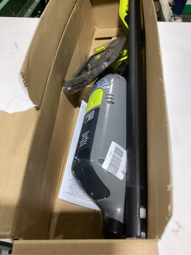 Condition photo showing As Is for shark vacmop cordless hard floor cleaner, vacuum and spray mop, powerful suction, lightweight, led headlights, includes 4 disposable pads, 12oz multi-surface cleaning solution, gray, vm252