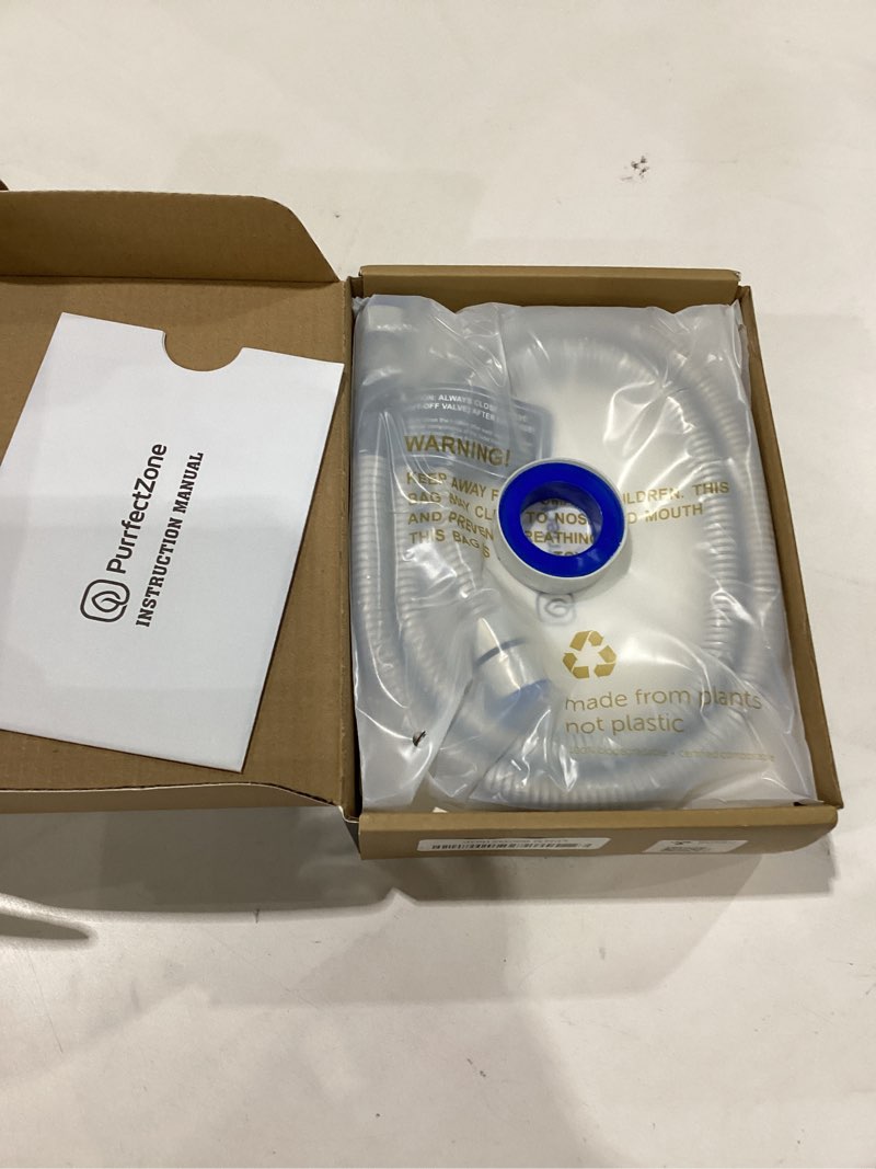 Condition photo showing New/Like New for purrfectzone bidet sprayer for toilet, handheld sprayer kit, cloth diaper sprayer set - easy to install - stainless steel 1 stainless steel