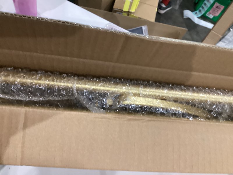 Crofy Foldable 4 Tier Corner Shelf, Metal Corner Plant Stand with Gold Frame and Gold Shelves, Corne