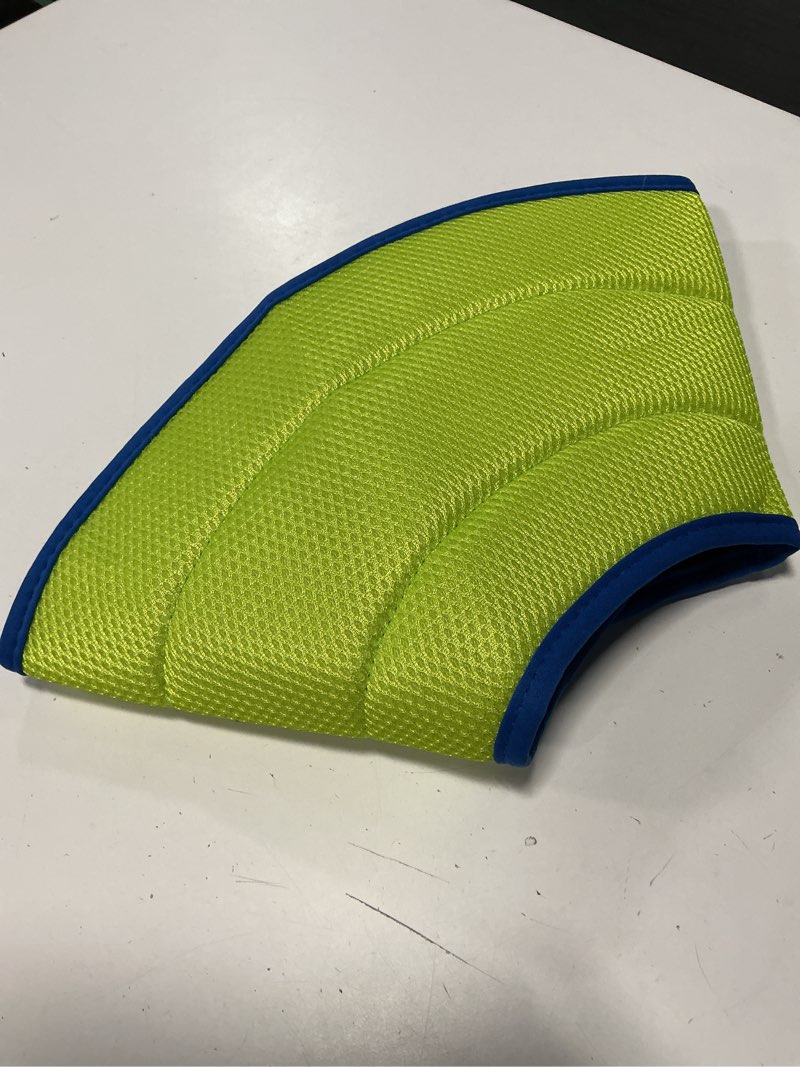 Condition photo showing As Is for soft dog cone collar to stop licking after surgery, comfy dog cone alternative for large medium small dogs/cats, adjustable washable e-collar for spay neuter recovery and neck protection blue m