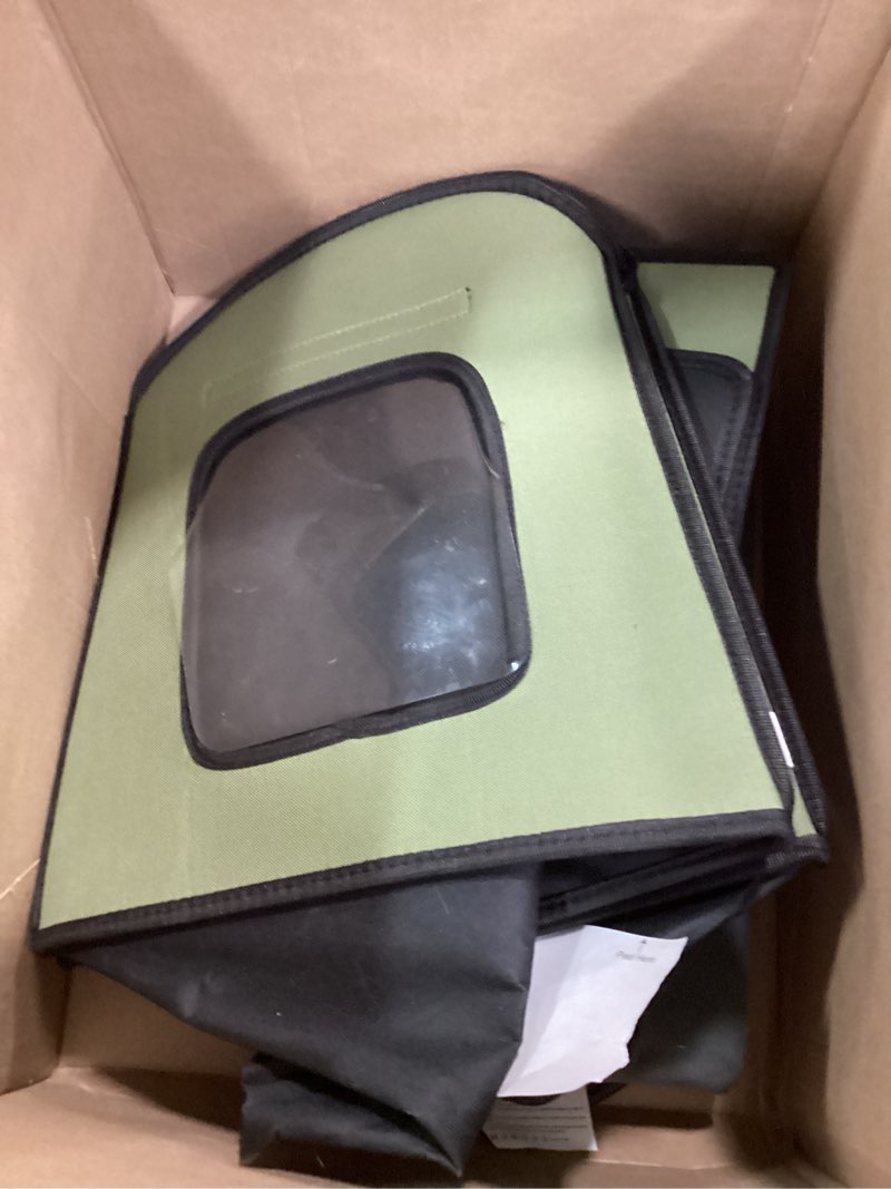 Condition photo showing Good Condition for Heated Cat Houses for Outdoor Cats, Waterproof Insulated Cat House Outdoor, Warm & Durable Kitty Shelter for Community Feral Cats, Strays, Dogs, Small Animals, Easy to Assemble, 21.3x15x16.1 in, Green