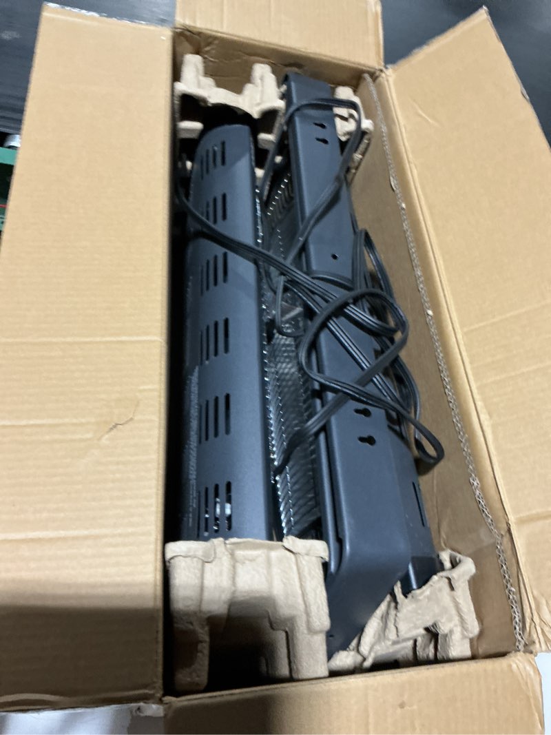Condition photo showing Good Condition for Shinic 2 Packs Electric Garage Heaters, 1500W/750W Ceiling Mounted Heater Radiant Heaters with Halogen Light, 90 Degree Rotation, 5 Mode Settings, Space Heater for Garage, Shop, Large Room and Patio