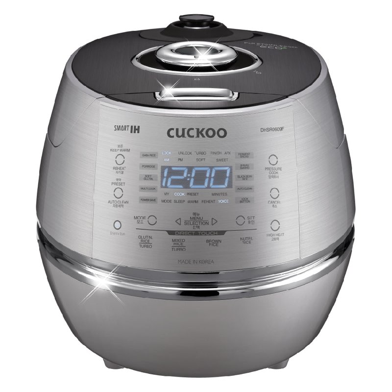 6-CUP IH PRESSURE RICE COOKER WITH KOR/ENG/CHN VOICE NAVIGATION (CRP-DHSR0609F)