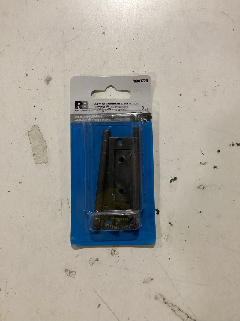 reliabilt 3-in oil-rubbed bronze non-mortise bi-fold door hinge 2 -pack