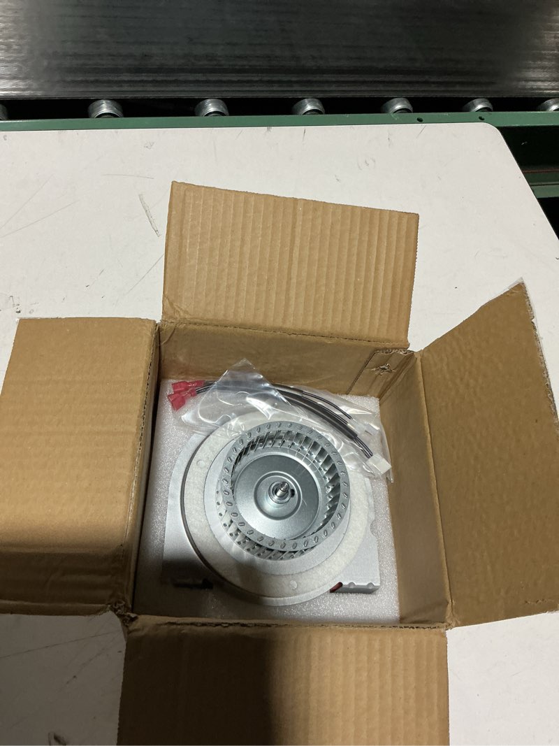 Condition photo showing Good Condition for 318984-753 Furnace Draft Inducer Motor, Fit for Bryant/Carrier/Jakel Furnace Inducer Motor - Replace J238-150-1571, HC21ZE117 Furnace Fan Blower - with Blower Wheel & Mounting Bracket Motor Furnace