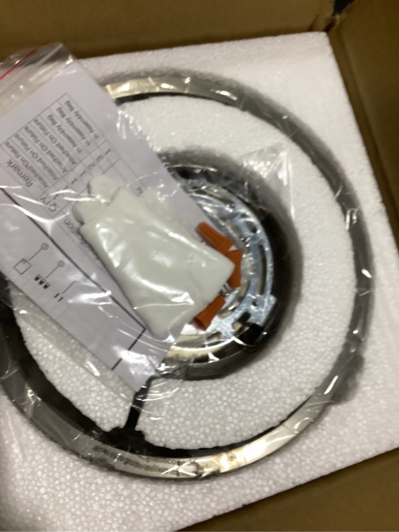 Condition photo showing Good Condition for crystal ceiling light fixture, modern semi flush mount ceiling light,crystal chandelier for kitchen bedroom bathroom entryway nickel finish (bulb not included) silver