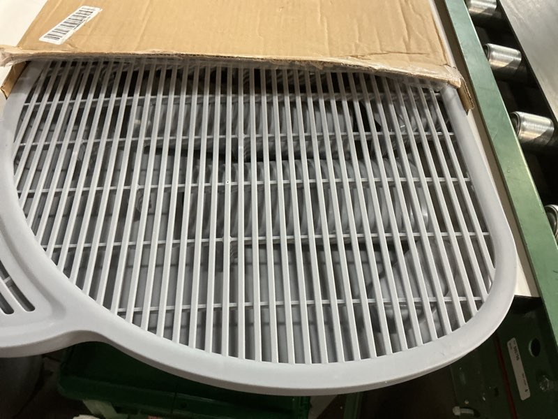 Condition photo showing Good Condition for litter catching step for cat litter box, litter trap stool for automatic litter box self cleaning, litter collection stairs, litter catcher ramp for old geriatric senior cat or kitten grey