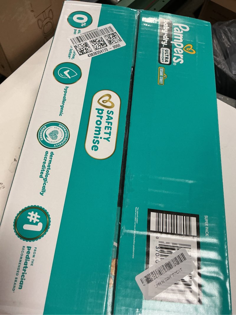 Condition photo showing New/Like New for pampers diapers - baby dry - size 4, 92 count, absorbent disposable infant diaper (packaging may vary) size 4 92