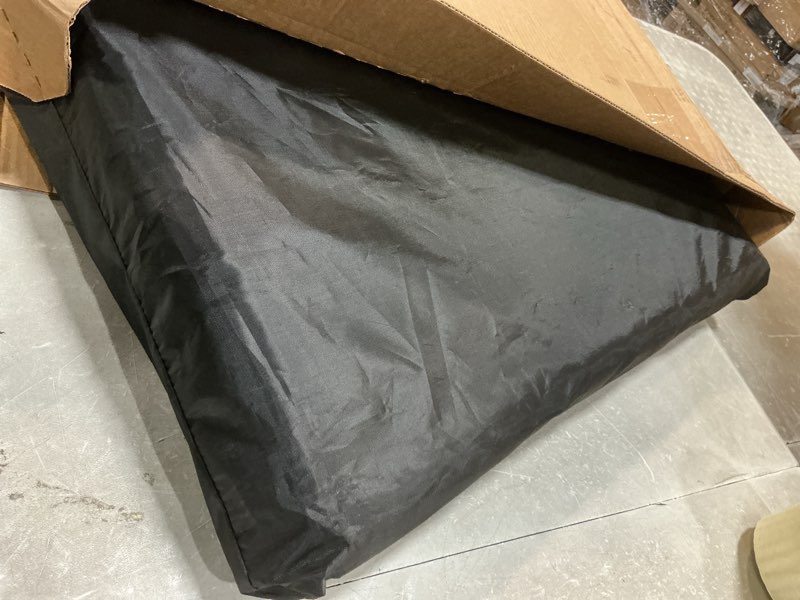 Condition photo showing Good Condition for Convertible Back Seat Extender for Dogs, Foldable 400lbs Hard Bottom Dog Car Seat Cover for Back Seat, Waterproof Dog Hammock Bed Backseat Cover for Dogs in Car SUV Truck Pet Seat Cover Black M M Black