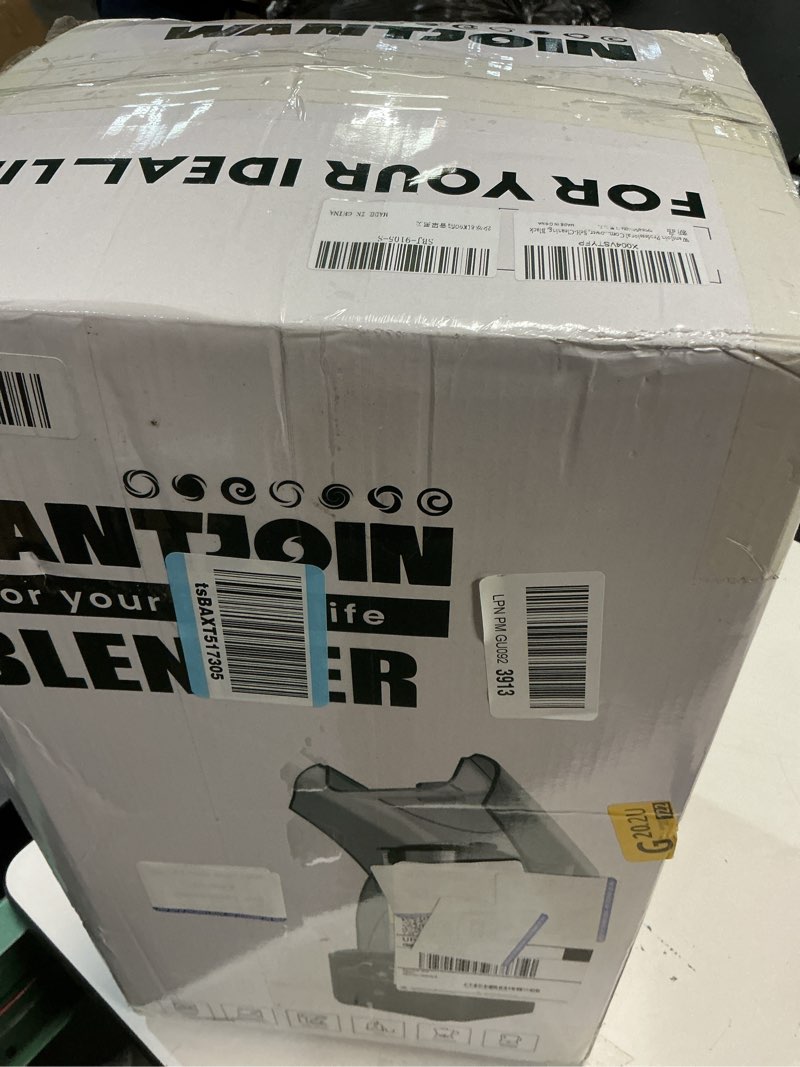 Condition photo showing Good Condition for wantjoin professional commercial blender with shield quiet sound enclosure 2200w industries strong and quiet professional-grade power, self-cleaning, black