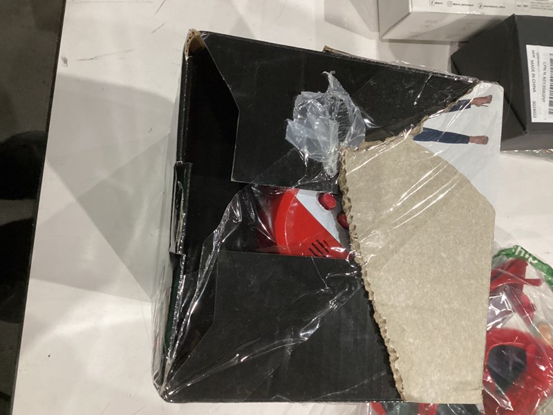 Condition photo showing As Is for croove portable megaphone loud speaker, bullhorn with siren music, volume control, 30 watt mini bull horn, 800 yard voice range mega phone, noise makers, sporting essentials for coach, camp counselor
