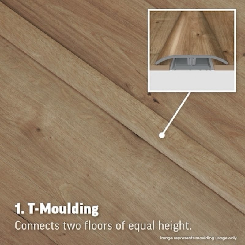  project source agate 1/4-in t x 2-in w x 78.7-in l prefinished vinyl 4-in-1 floor moulding trim