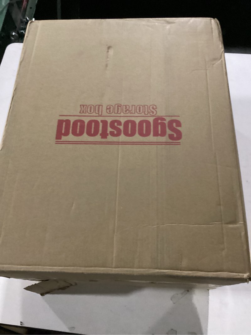 Condition photo showing Good Condition for 4-Piece Set,Plastic Storage Bin with Lid,Large Storage Containers,Stackable Lidded Storage Boxes for Cabinets, Clothes, Toys, Books (clear 4XL)