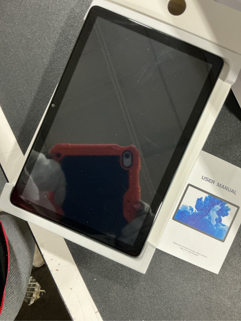 Condition photo showing Working Condition Verified for lectrus android 15 tablet 10.1 inch with gemini ai– octa-core 12gb ram 128gb rom (2tb expand), big hd touch screen tablets pc with dual camera, 8h long battery life, 5g wifi tableta blue