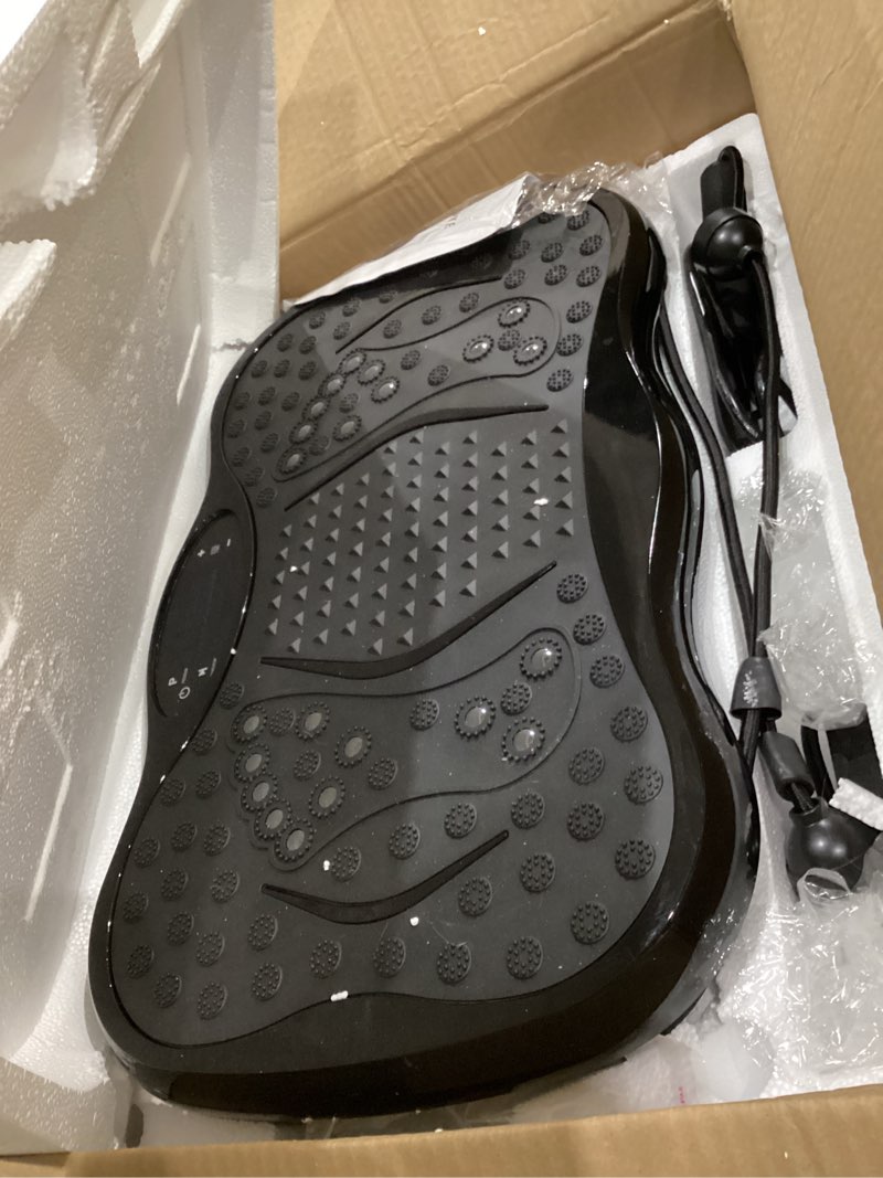 Condition photo showing As Is for Vibration Plate Exercise Machine, Lymphatic Drainage Machine for Weight Loss, Lymphatic Drainage & Muscle Recovery, Multiple Speeds with Bluetooth & Remote, Max User Weight 330lbs