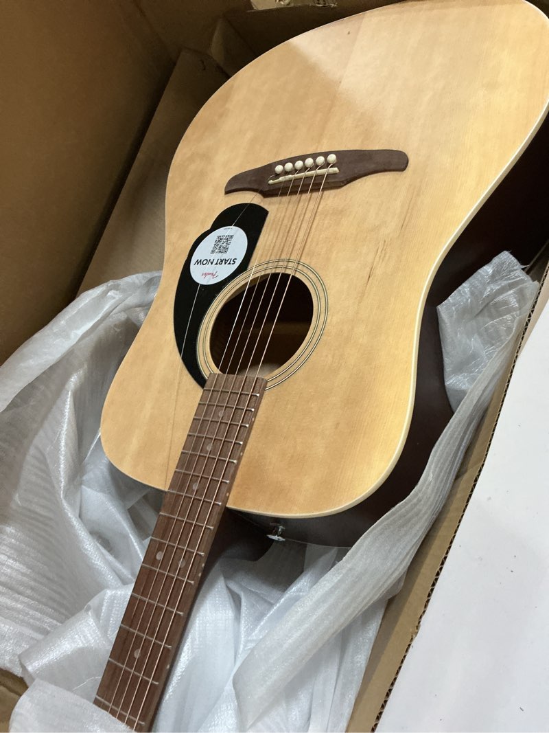 Condition photo showing Good Condition for fender california debut redondo series acoustic guitar, beginner guitar, 2-year warranty, natural natural guitar only