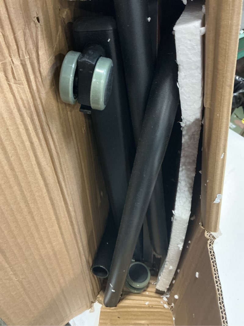 Condition photo showing Good Condition for KOMOREBI Overbed Table with Wheels Laptop Desk Cart Table Over The Bed Table Adjustable Height and Length for Hospital and Home use Black