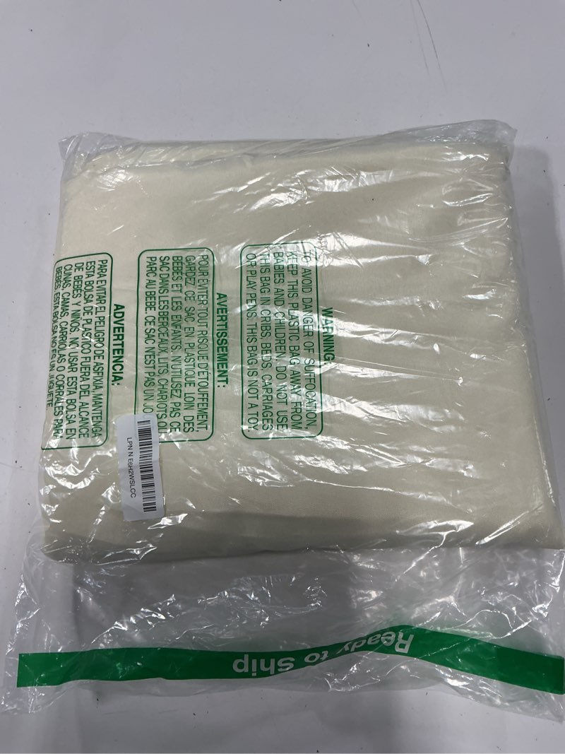 Condition photo showing Good Condition for vidafete tablecloth 2 pack90*156inch rectangle table cloth polyester, stain wrinkle resistant polyester dining table cover for kitchen dinning party wedding rectangular buffet decoration(ivory) ivory 156" x 90" (2 pack)