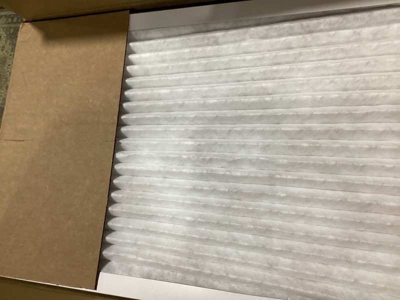 Condition photo showing Good Condition for amazon basics 20x20x1 air filter 6-pack, merv 11 ac furnace filters, dust, pet, allergy control, electrostatic (actual size: 19.75 x 19.75 x .75)