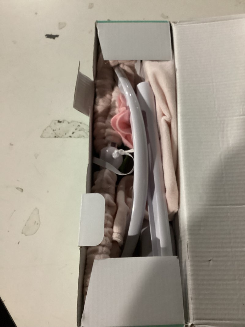 Condition photo showing New/Like New for the peanutshell crib mobile for girls - pink musical baby crib mobile with 12 lullabies, flower baby mobile crib pink floral nursery decor