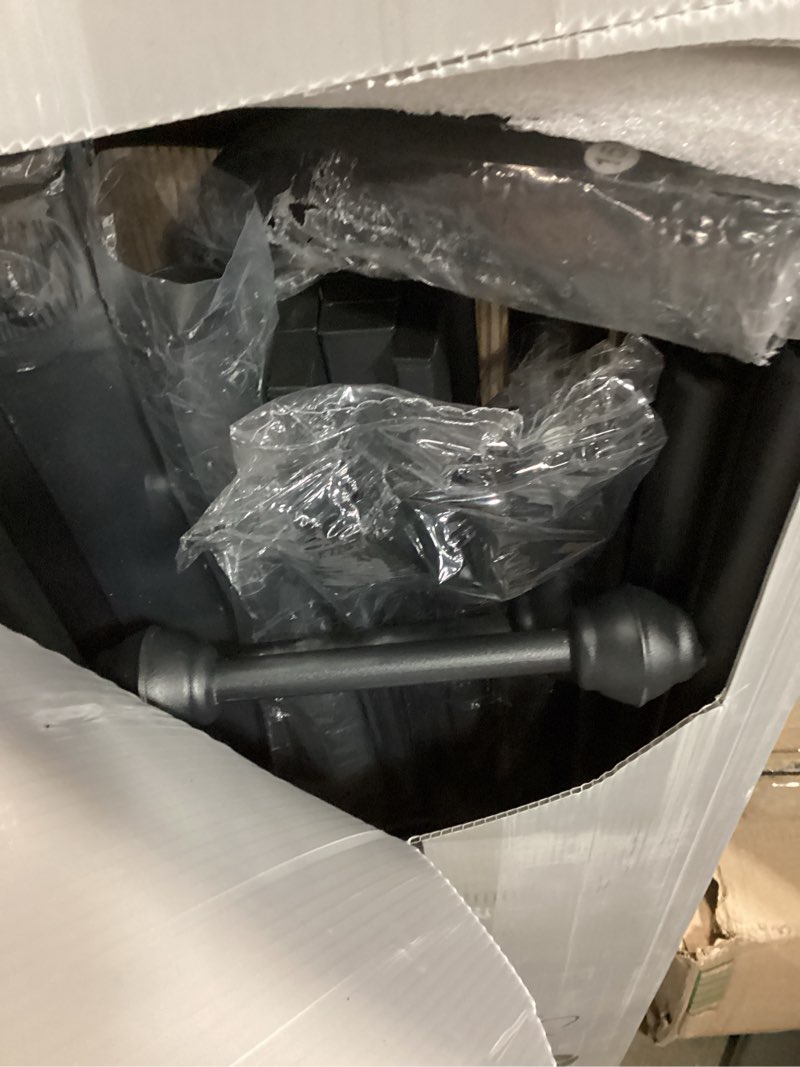 Condition photo showing Good Condition for zunatu Twin Size Metal Platform Bed Frame/Victorian Style Headboard and Footboard/Steel Slat Support/Easy Assembly/No Box Spring Needed/Underbed Storage/Noise Free/Black Twin Victorian