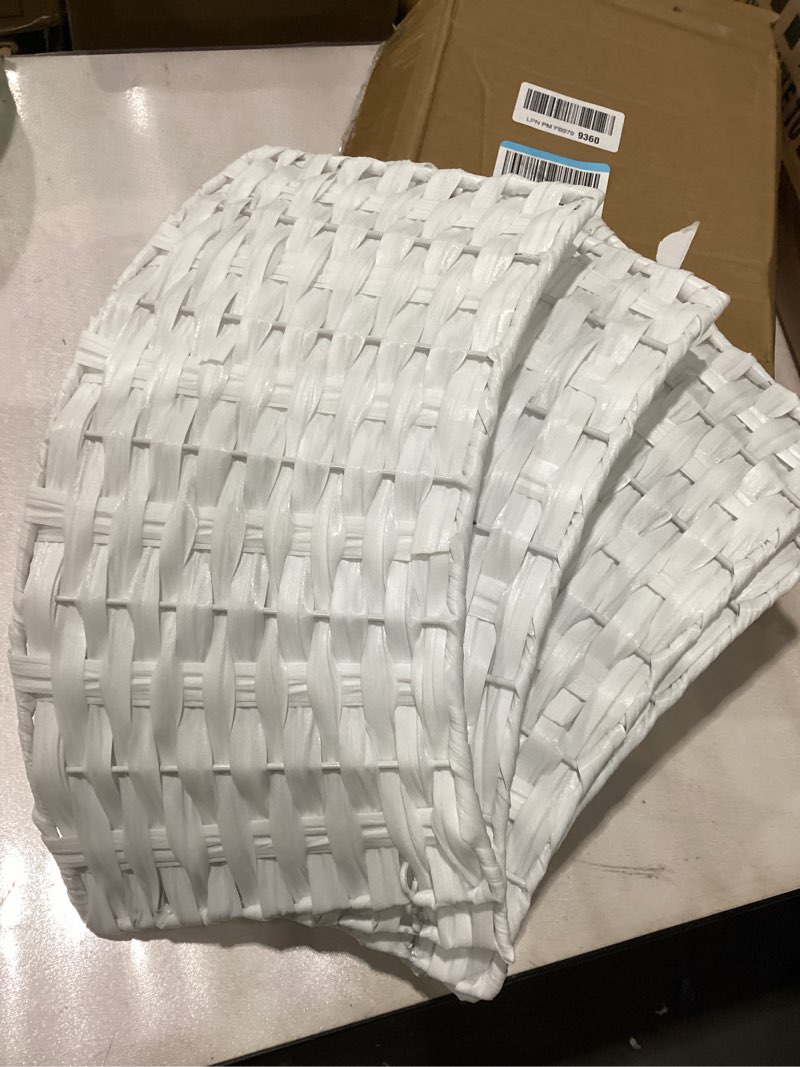 Condition photo showing Good Condition for Christmas Tree Collar, 24in Round Farmhouse Christmas Tree Collar, Christmas Tree Skirt for Artificial Christmas Trees Decoration (White)