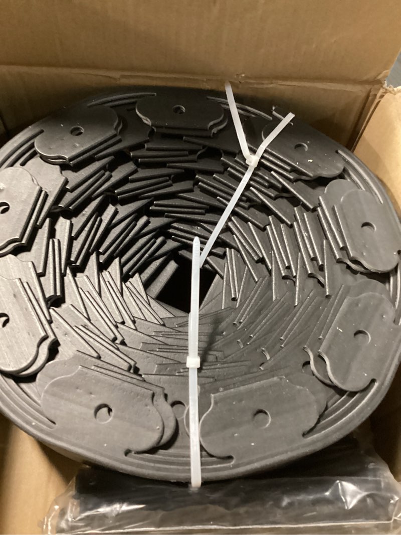 Condition photo showing New/Like New for agtek garden edging 49ft landscape edging kit 3 inch height plastic garden border no dig lawn border for yard flower bed with 30 stakes black 3in x 49ft