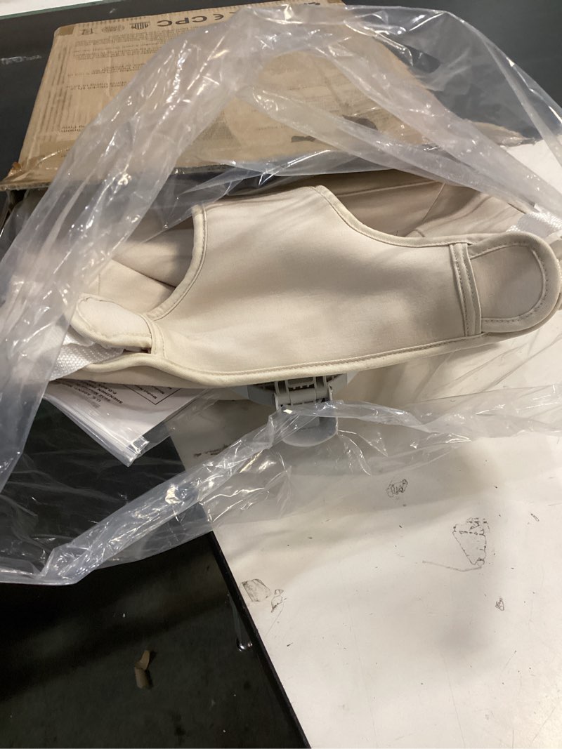 Condition photo showing Good Condition for Lilian&Gema Baby Bouncer with Soothing Music, 3-in-1 Height-Adjustable Infant Bouncer Seat for Babies 0-6 Months, Infant Rocker Chair with Hanging Toys?Organic Oat