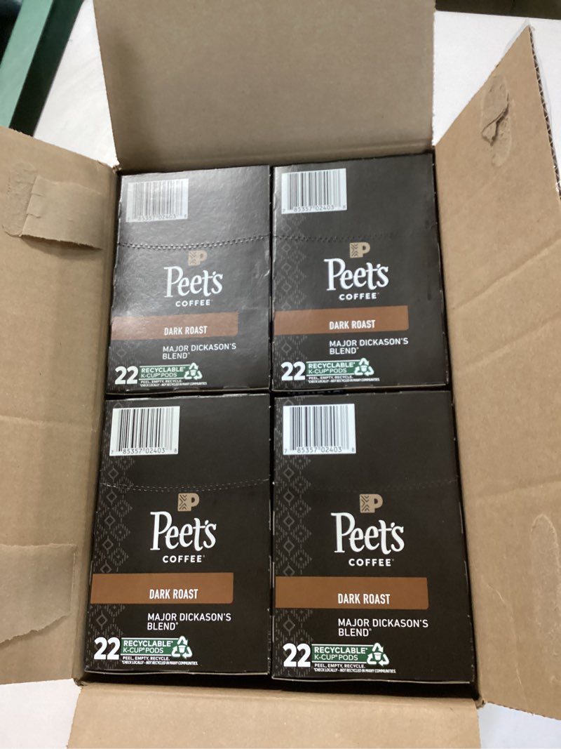 Condition photo showing New/Like New for Peet's Coffee, Dark Roast Keurig K-Cup Pods - Major Dickason's Blend 75 Count (1 Box of 75 Pods)