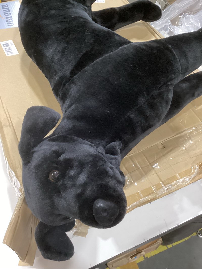 Condition photo showing Good Condition for melissa & doug giant black lab - lifelike stuffed animal dog (over 2 feet tall)