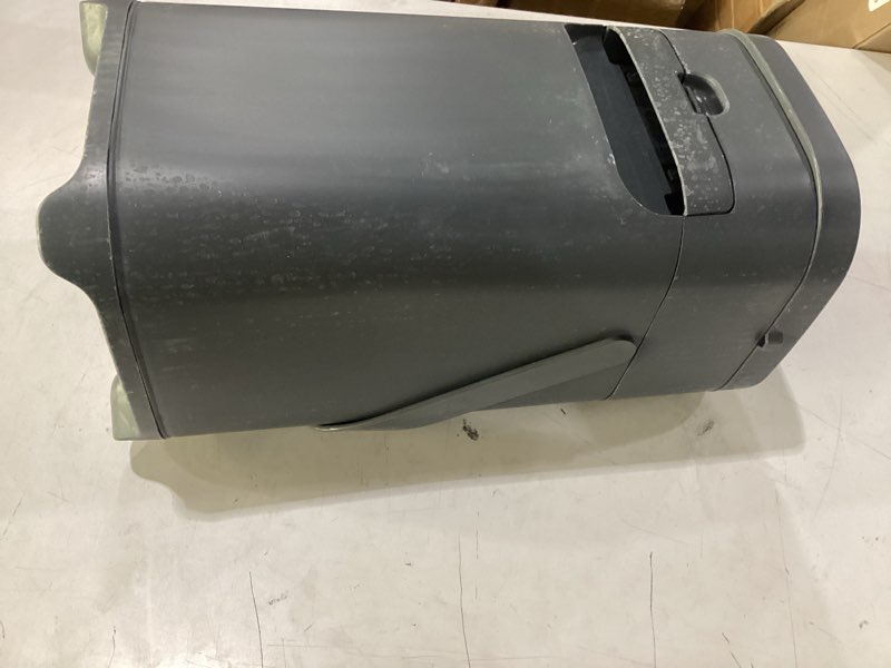 Condition photo showing As Is for pet genie pail | dog waste disposal system for outdoor and indoor odor control | dog poop trash can | includes 1 square refill bag that lasts up to 2 months