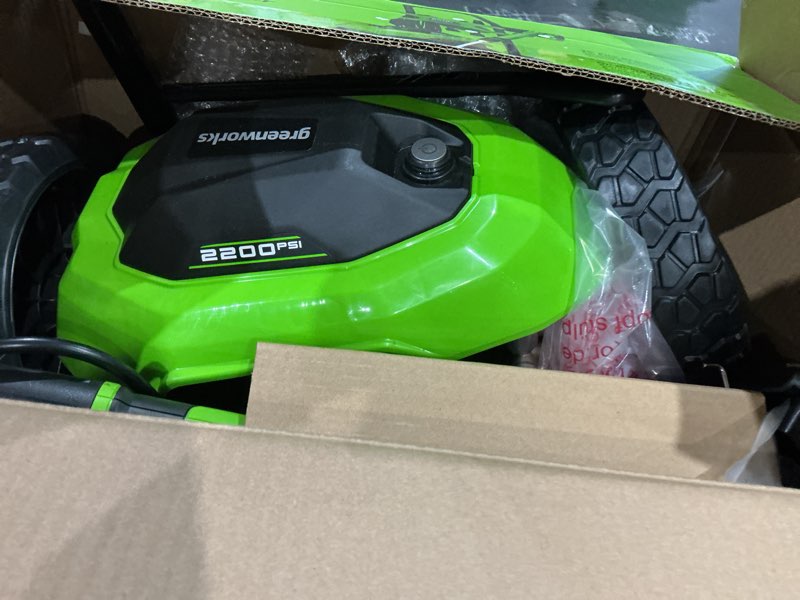 greenworks 2200-psi 1.2-gpm cold water electric pressure washer