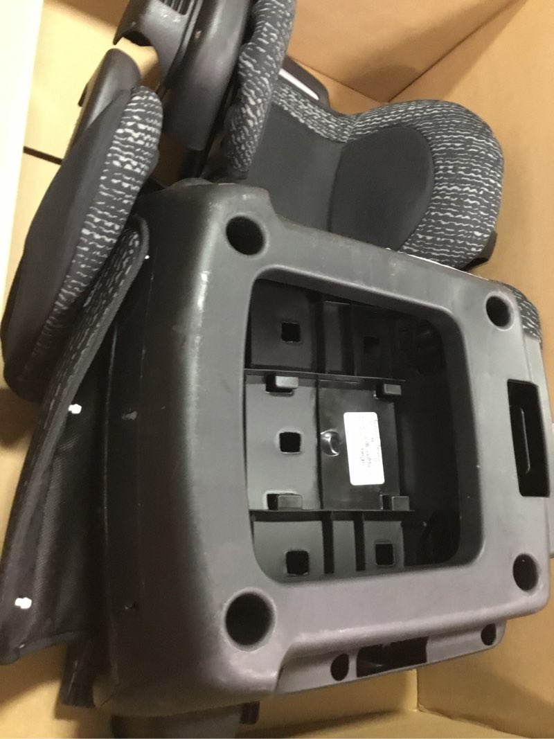 Condition photo showing As Is for Evenflo GoTime LX Booster Car Seat (Chardon Black)