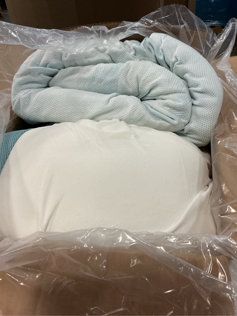 Condition photo showing Good Condition for tempur-pedic tempur-adapt + cooling 3-inch queen mattress topper medium luxury premium foam, washable cover, medium cooling topper,white queen 3" + cooling
