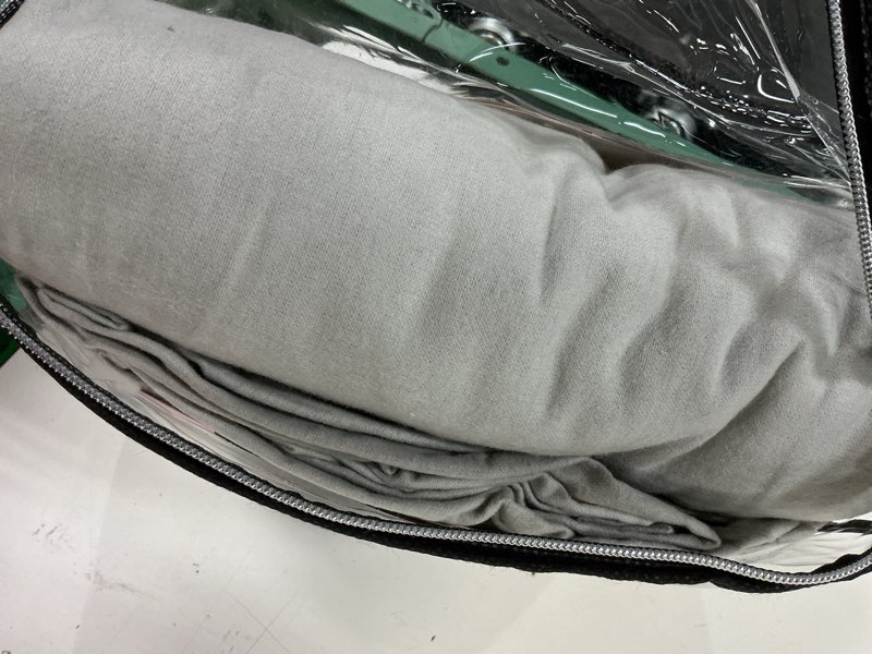 Condition photo showing Good Condition for tribeca living king luxury solid flannel generous size flat sheet, platinum