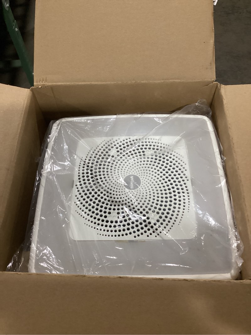 broan chroma comfort 1.5-sone 110-cfm white decorative lighted bluetooth compatibility bathroom fan
