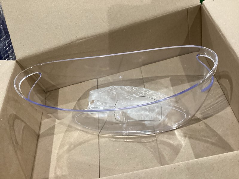 Condition photo showing Good Condition for obtanim clear acrylic ice buckets large champagne drink cooler storage ice tub with scoops for beer cocktails wine beverage home parties bar cooling supplies 1 pack