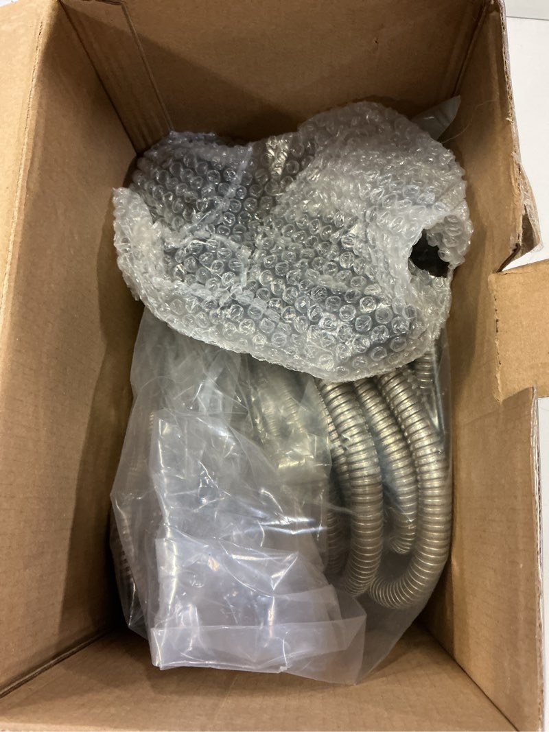 Condition photo showing Good Condition for 100ft garden hose, 304 stainless steel water hose, flexible with a 10-mode nozzle sprayer, no kink, lightweight, puncture proof, ideal for yard, lawn, outdoor 100 ft