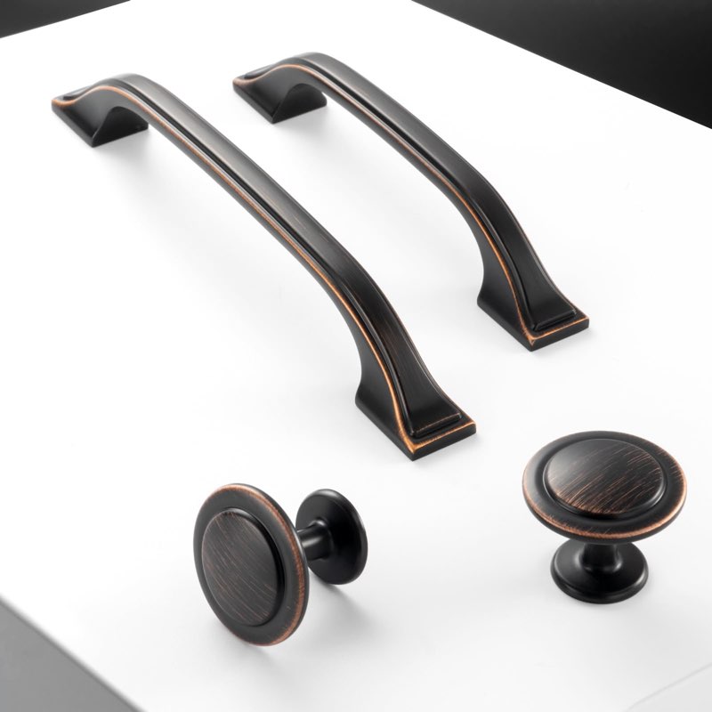 10 Pack Oil Rubbed Bronze Cabinet Pulls 3 Inch Brushed Bronze Cabinet Handles Bronze Hardware for Kitchen Cabinets 8222 Drawers Bedroom Dresser Bathroom Vanity Cupboard 3 In Hole Distance 10 Pack Oil Rubbed Bronze