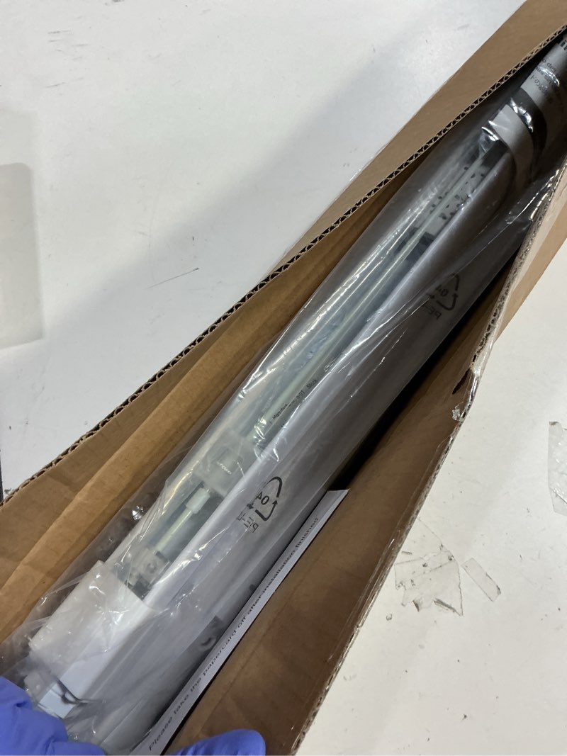 Condition photo showing Good Condition for LazBlinds No Tools No Drill 1\" Vinyl Mini Blinds, Cordless Blinds for Windows, Light Filtering Horizontal Window Blinds & Shades, 26 1/2\" W x 64\" H, White Cordless-white 26 1/2\" W x 64\" H