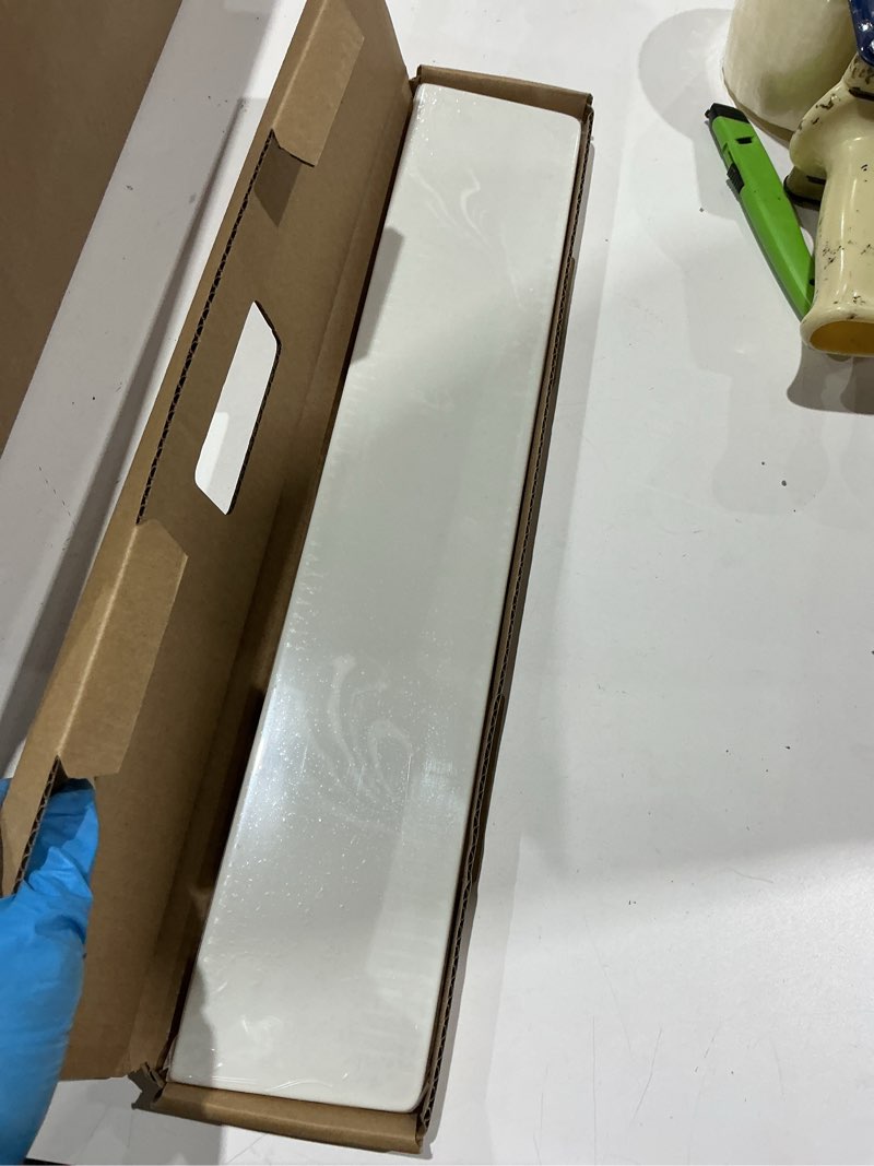 Condition photo showing Good Condition for design house cultured marble side splash, ivory swirl, 18 3/8 in w x 5/8 in d, 550533 | , wall mount, classic, cultured marble, bath, 550533 ivory swirl 18 3/8 in. w x 5/8 in. d side splash