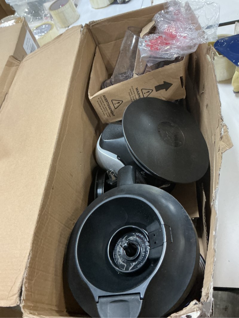 Condition photo showing As Is for Ninja QB1004 Blender/Food Processor with 450-Watt Base, 48oz Pitcher, 16oz Chopper Bowl, and 40oz Processor Bowl for Shakes, Smoothies, and Meal Prep,Black Black 48 Ounces