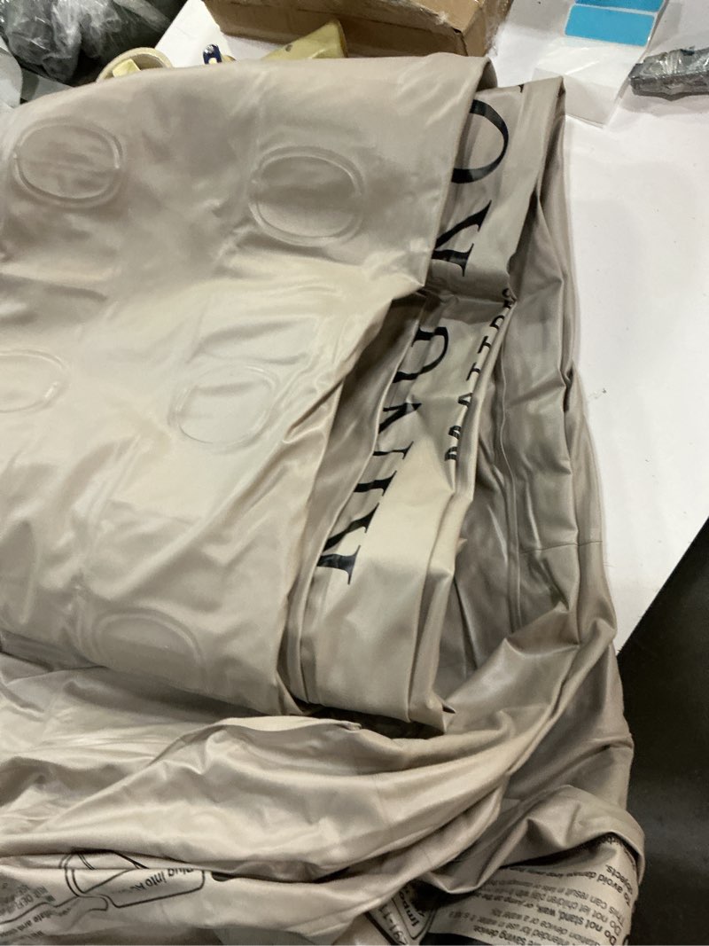 Condition photo showing Good Condition for king koil luxury built-in pillow top queen air mattress with built-in high-speed pump best for home, camping, guests, 20" queen size double high airbed, blow up mattress, waterproof, 1-year warranty beige queen