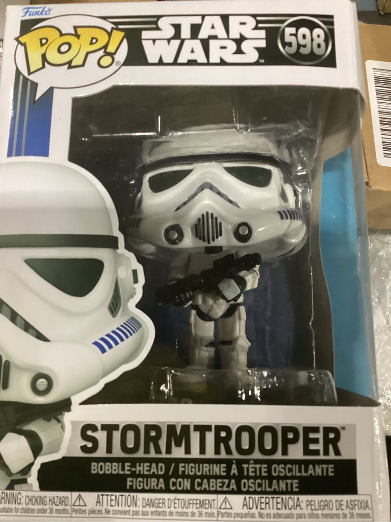 Condition photo showing New/Like New for funko pop! star wars: star wars new classics - stormtrooper